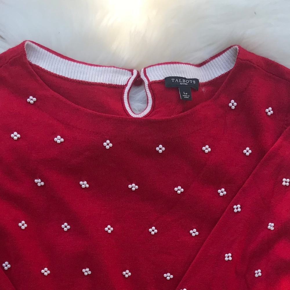 Talbots Holiday Sweater! Lp   NWT
